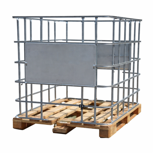 Kosz zbiornika IBC  1000 L Paleta drewniana